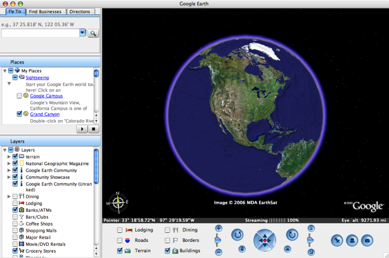 Google earth app for mac